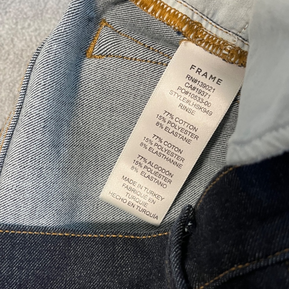 Frame Le High Skinny Jeans Size 26 Stretch Basic Minimalist Preppy Capsule - Picture 3 of 12